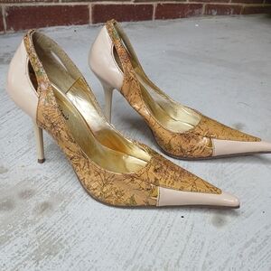 Michael Antonio Beige and Tan Heels